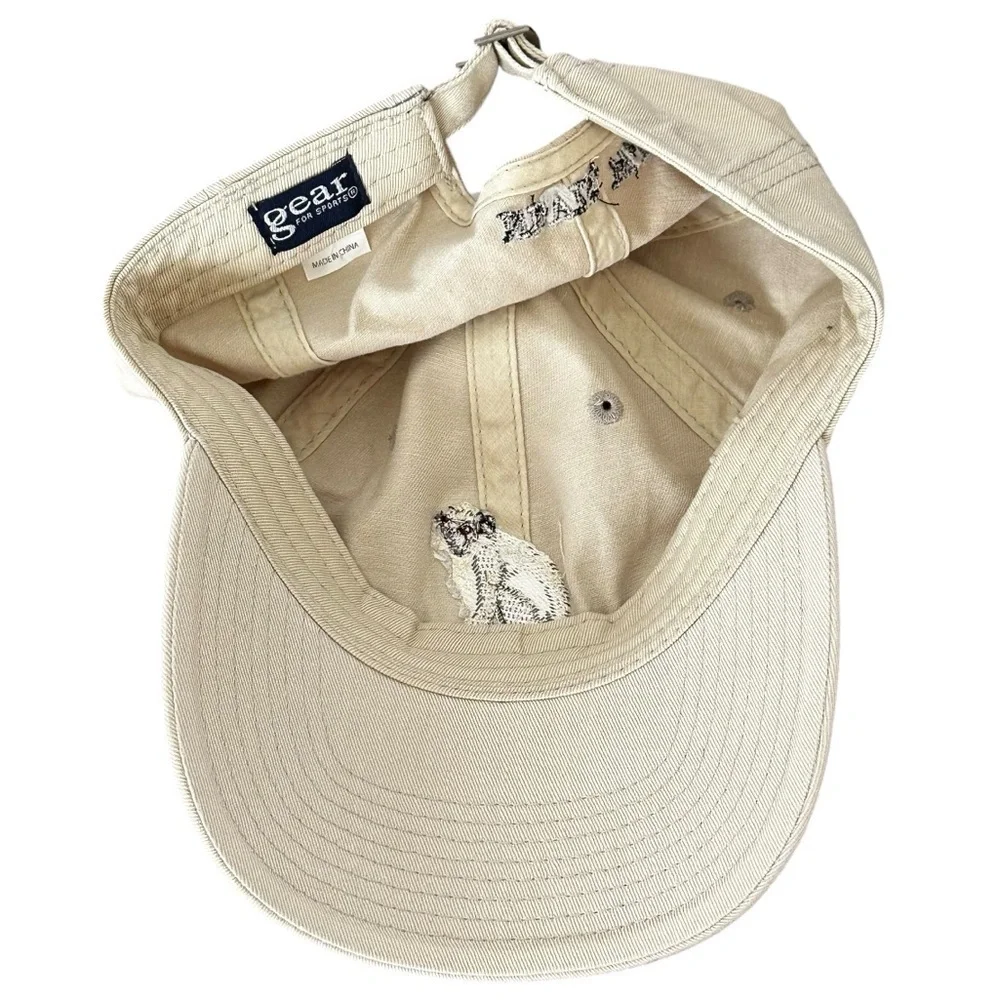 NEW Gear for Sports Nevis W.I. Khaki Baseball Hat Embroidered Monkey One‎ Size